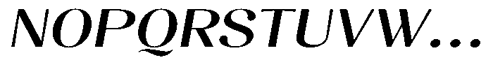 Juligraf Sans Sem Bold Exp Italic Font UPPERCASE