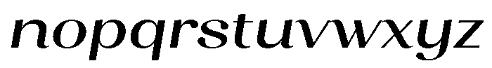 Juligraf Sans Sem Bold Sem Exp Italic Font LOWERCASE