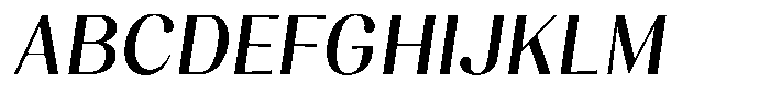 Juligraf Sans Sem Bold Semi Condensed Italic Font UPPERCASE