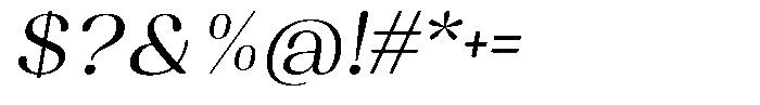 Juligraf Sans Sem Exp Italic Font OTHER CHARS