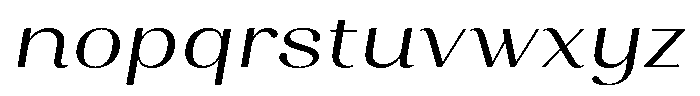 Juligraf Sans Sem Exp Italic Font LOWERCASE