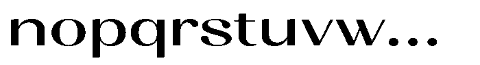 Juligraf Sans Semi Bold Expanded Font LOWERCASE