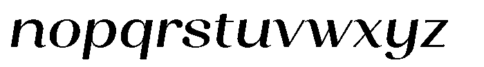 Juligraf Sans Semi Bold Italic Font LOWERCASE