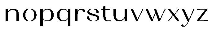 Juligraf Sans Semi Expanded Font LOWERCASE