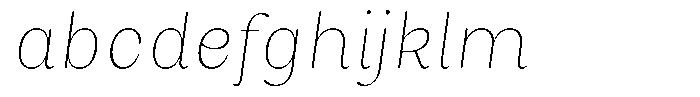 Juligraf Sans Thin Condensed Italic FONT