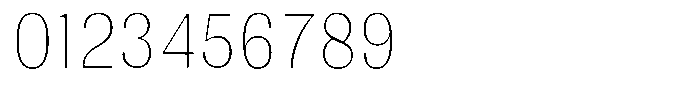 Juligraf Sans Thin Condensed Font OTHER CHARS