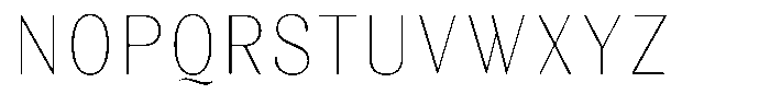 Juligraf Sans Thin Condensed Font UPPERCASE