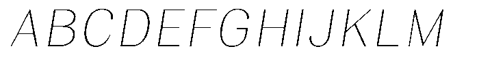 Juligraf Sans Thin Italic Font UPPERCASE