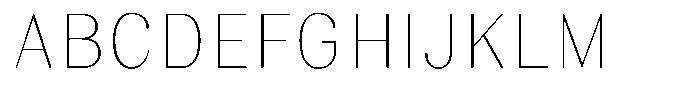 Juligraf Sans Thin Semi Condensed Font UPPERCASE