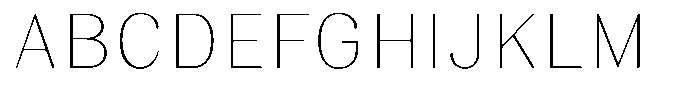 Juligraf Sans Thin Font UPPERCASE
