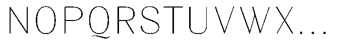 Juligraf Sans Thin Font UPPERCASE