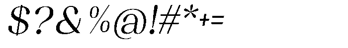 Juligraf Sans Var Black Condensed Italic Font OTHER CHARS