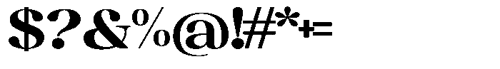 Juligraf Serif Alt Extra Bold Exp Font OTHER CHARS