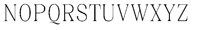 Juligraf Serif Alt Extra Light Condensed Font UPPERCASE