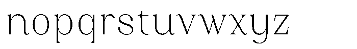 Juligraf Serif Alt Extra Light Condensed Font LOWERCASE