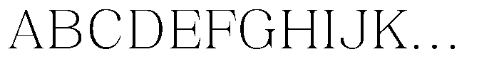 Juligraf Serif Alt Extra Light Sem Exp Font UPPERCASE