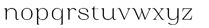 Juligraf Serif Alt Extra Light Font LOWERCASE