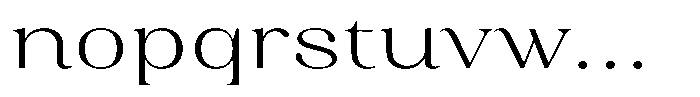 Juligraf Serif Alt Light Exp Font LOWERCASE