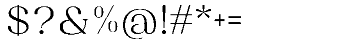 Juligraf Serif Alt Light Sem Exp Font OTHER CHARS