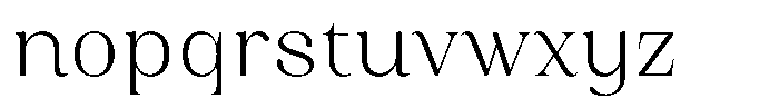 Juligraf Serif Alt Light Sm Condensed Font LOWERCASE