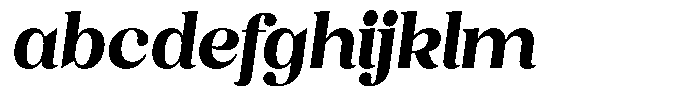 Juligraf Serif Black Condensed Italic FONT