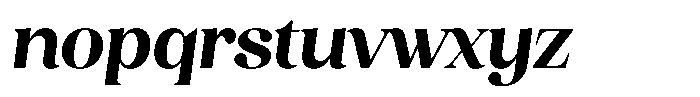 Juligraf Serif Black Condensed Italic Font LOWERCASE