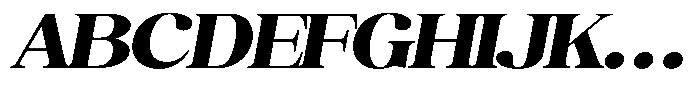 Juligraf Serif Black Exp Italic Font UPPERCASE