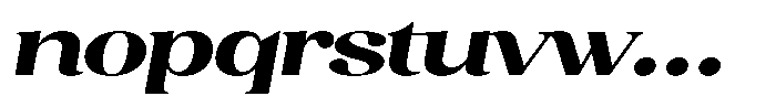 Juligraf Serif Black Exp Italic Font LOWERCASE