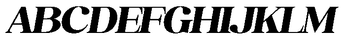 Juligraf Serif Black Sem Exp Italic Font UPPERCASE