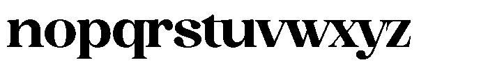 Juligraf Serif Black Semi Condensed Font LOWERCASE