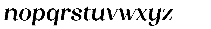 Juligraf Serif Bold Condensed Italic Font LOWERCASE