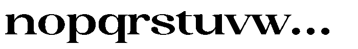 Juligraf Serif Bold Expanded Font LOWERCASE