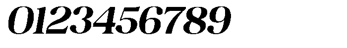 Juligraf Serif Bold Sem Exp Italic Font OTHER CHARS