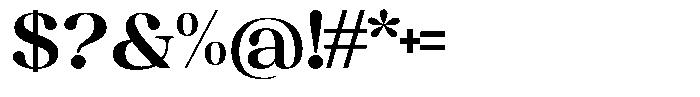 Juligraf Serif Bold Sem Exp Font OTHER CHARS