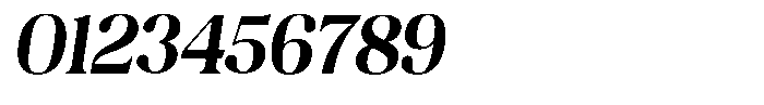 Juligraf Serif Bold Semi Condensed Italic Font OTHER CHARS