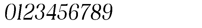 Juligraf Serif Condensed Italic Font OTHER CHARS