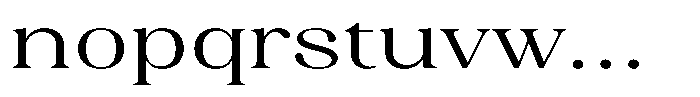 Juligraf Serif Expanded Font LOWERCASE