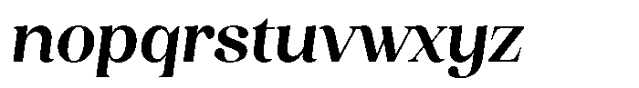 Juligraf Serif Extra Bold Condensed Italic Font LOWERCASE