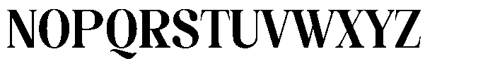 Juligraf Serif Extra Bold Condensed Font UPPERCASE