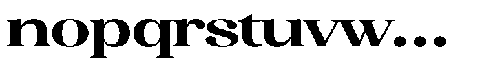 Juligraf Serif Extra Bold Exp Font LOWERCASE