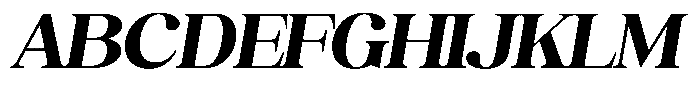 Juligraf Serif Extra Bold Sem Exp Italic Font UPPERCASE