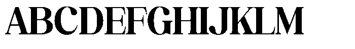 Juligraf Serif Extra Bold Semi Condensed Font UPPERCASE