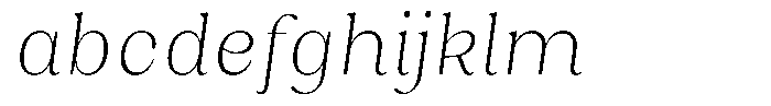 Juligraf Serif Extra Light Condensed Italic FONT