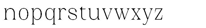 Juligraf Serif Extra Light Condensed Font LOWERCASE