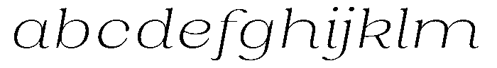 Juligraf Serif Extra Light Exp Italic FONT