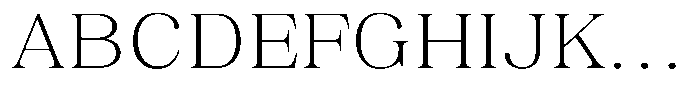 Juligraf Serif Extra Light Exp Font UPPERCASE