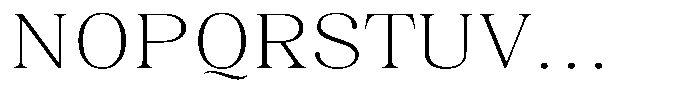 Juligraf Serif Extra Light Exp Font UPPERCASE