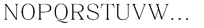 Juligraf Serif Extra Light Sem Exp Font UPPERCASE