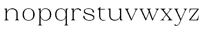 Juligraf Serif Extra Light Sem Exp Font LOWERCASE
