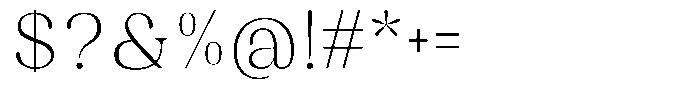 Juligraf Serif Extra Light Font OTHER CHARS